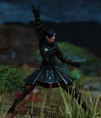 Manuella in Garlean armor.